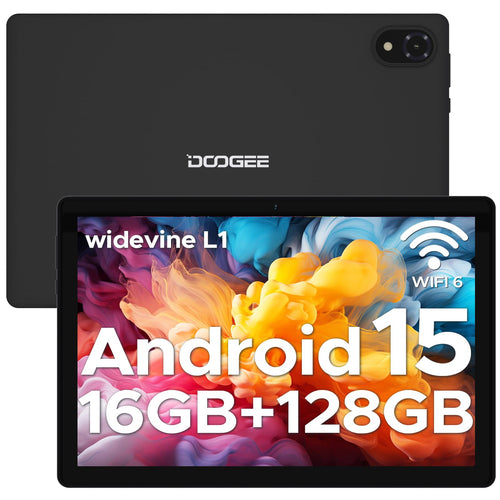 DOOGEE U10 2025 Android Tablet 10 Zoll - 16GB/128GB. Rechteckiges Tablet zur Nutzung von Android-Apps, Web und Medien.