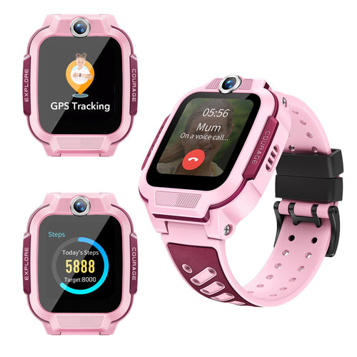 imoo Z3 Kinder-Smartwatch mit 4G, IP68 wasserdicht, Rosa, 1,5-Zoll-Bildschirm
