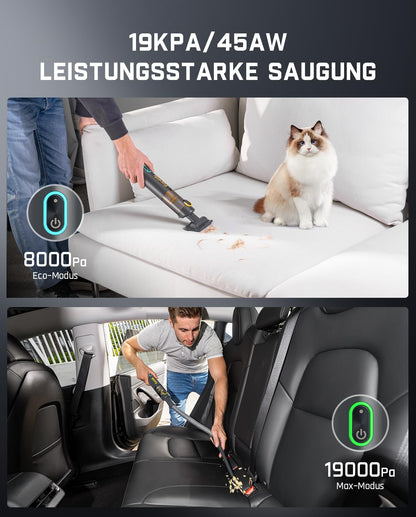 Fanttik Slim V8 Apex Akku-Autostaubsauger – 19000 Pa Leistung