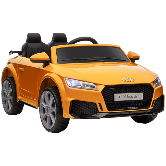 HOMCOM Kinder Elektroauto 12V Gelb – mit Fernbedienung