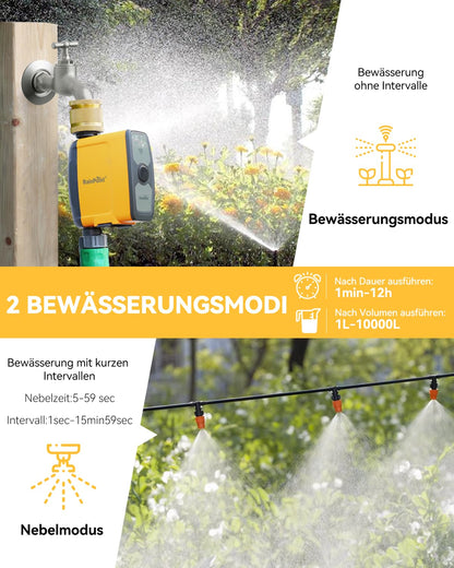 RAINPOINT WLAN Bewässerungscomputer mit Messingeinlass und App