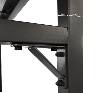 QUICK STAR Metall Kaminholzregal Anthrazit XXL 185x185cm Garten