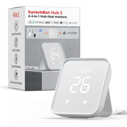 SwitchBot Hub 2 – WLAN Thermometer Hygrometer IR Hub Matter