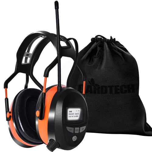 Gardtech Kapselgehörschutz mit DAB+/FM-Radio, Bluetooth, NRR 29 dB