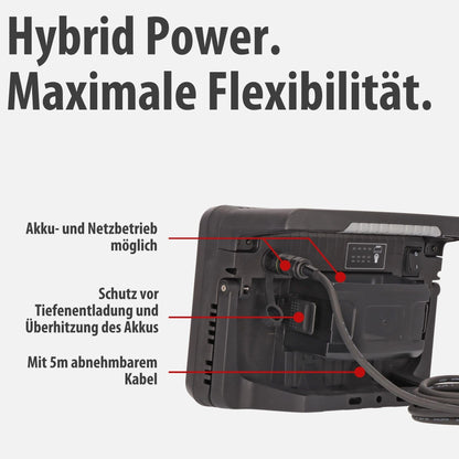 Brennenstuhl Baustrahler LED Hybrid Multi Battery 10050 MH 100W