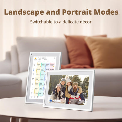 Dragon Touch 10,1 Zoll Digitaler Kalender Familienplaner - Weiss