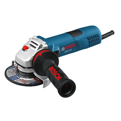 Bosch Professional GWS 7-115 E Winkelschleifer - 115mm. Blauer, kompakter Winkelschleifer zum Trennen, Schleifen und Entgraten von Metall und Stein.