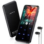 AGPTEK M3 MP3-Player Bluetooth 5.3 mit 64 GB Speicher, Schwarz, Metallgehäuse und 2,4-Zoll-TFT-Farbdisplay mit Touch-Tasten