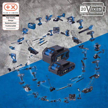 Scheppach Akku-Rasenmäher BC-MP380-X, 38 cm Schnittbreite, 45 L