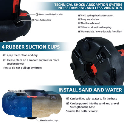 ZERRO Aufblasbarer Standboxsack 166cm – Kinder & Erwachsene