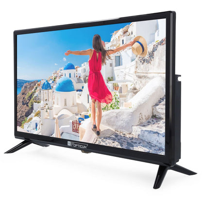 RED OPTICUM LED TV 19 Zoll Camping Fernseher 12V/230V Triple Tuner