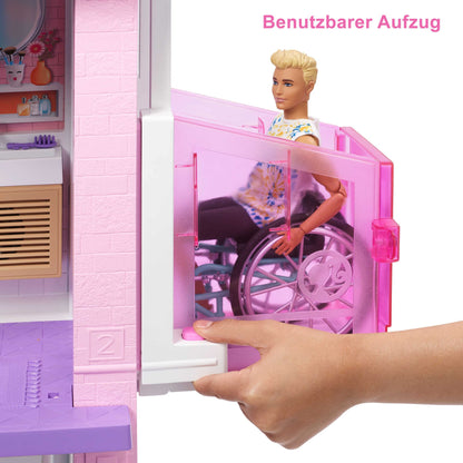 Barbie Dream House 3-stöckiges Puppenhaus 114 cm GRG93