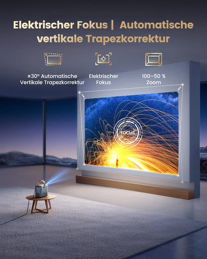 WiMiUS P61 PRO Mini Beamer Full HD 1080P Smart Projektor WLAN 6