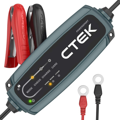 CTEK CT5 Powersport Batterieladegerät mit M8 Adapter – Schwarz