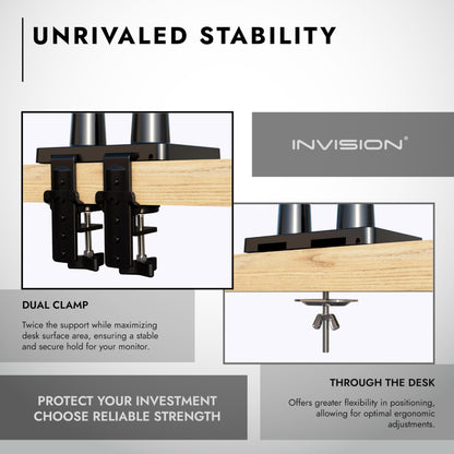 Invision MX900 Monitorhalterung – 2 Monitore Gasdruckfeder
