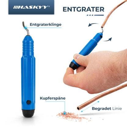 HASKYY Bördelwerkzeug Taumelbördelgerät 5-19mm – inkl. Rohrabschneider