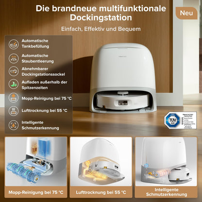 roborock Qrevo Curv 2 Flow Saugroboter mit Wischfunktion, 20.000 Pa