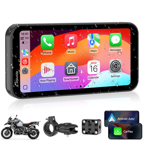 Carpuride W603 Motorrad-Display für CarPlay/Android Auto - 6.3 Zoll