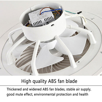 ASJK Deckenventilator mit LED Licht Dimmbar, Leise – Schwarz