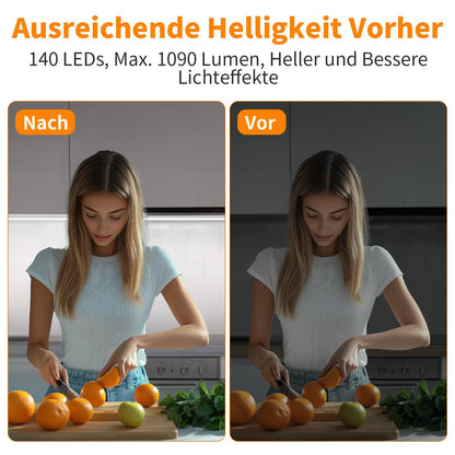 SIBI LIGHTING LED Unterbauleuchte NC301, 1 m, dimmbar, 2 Stück