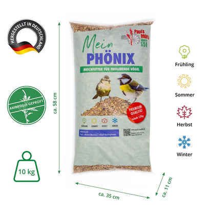 Paul's Mühle Phönix Wildvogelfutter Brutzeit & Aufzucht - 20 kg