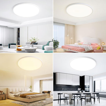 MOONSEA LED Deckenleuchte dimmbar mit Fernbedienung, 48 W, Ø50cm