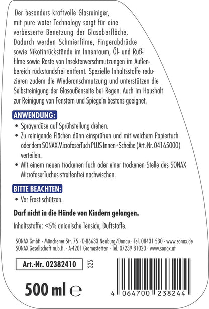 SONAX Innenraum- & Scheiben Reinigungs- & Pflegeset - 11-teilig mit Tasche