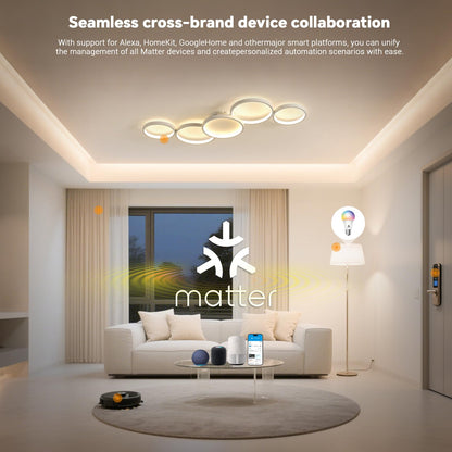 BAYHT LED Deckenleuchte Matter Fernbedienung - 100cm Weiss