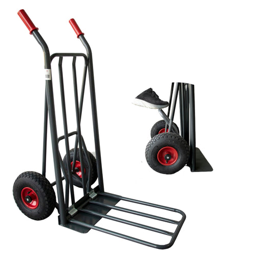 Ravendo Profi Sackkarre klappbar - 250kg Grau Easy-Tip