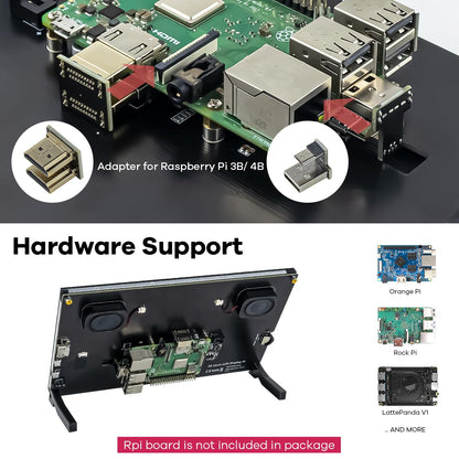LAFVIN 10.1 Zoll IPS Touchscreen Display - HDMI, Kapazitiv, 1024x600