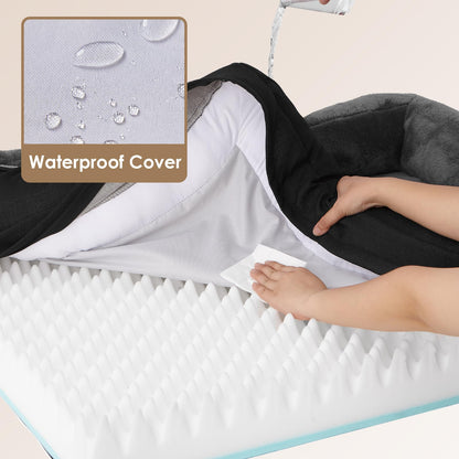 EHEYCIGA Orthopädisches Hundebett Mittel Memory Foam Grau/Schwarz