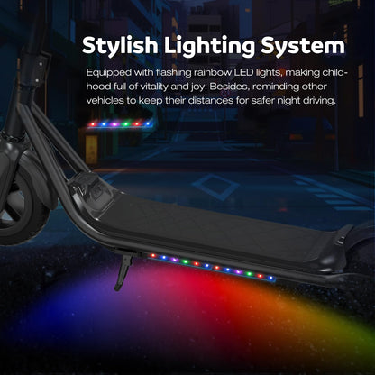 EVERCROSS Elektroroller Kinder Leicht - 7 Farben LED Lichter