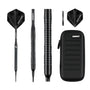 Champify Nighthawk Soft-Darts Set 18g Tungsten mit Darttasche in Schwarz