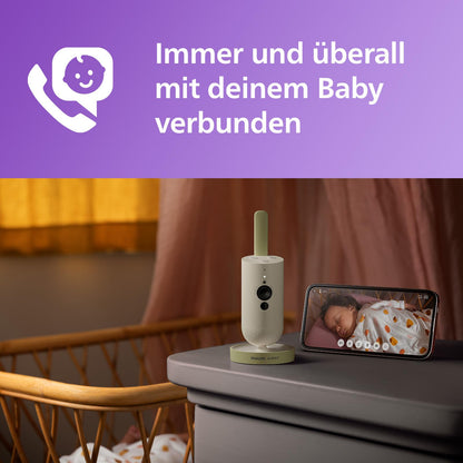 Philips Avent Connected Babykamera SCD643/26 mit App und Nachtsicht