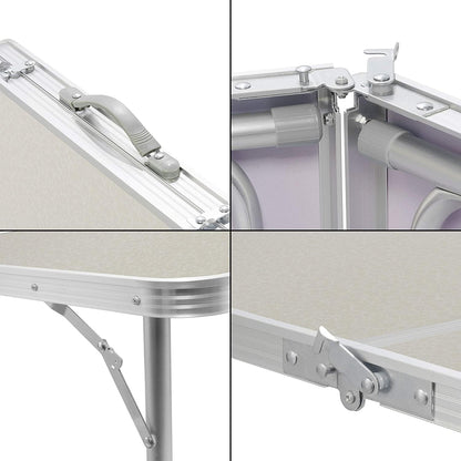 GOODS+GADGETS Klapptisch 120 x 60 cm weiss höhenverstellbar