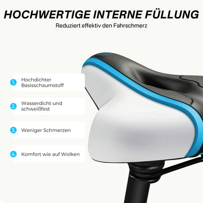 YOUNGDO Gel Fahrradsattel, ergonomisch, atmungsaktiv, mit Abdeckung