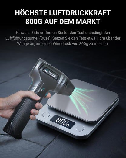 Vantrue Power T800 Elektrischer Luftbläser, 800 g Luftdruck