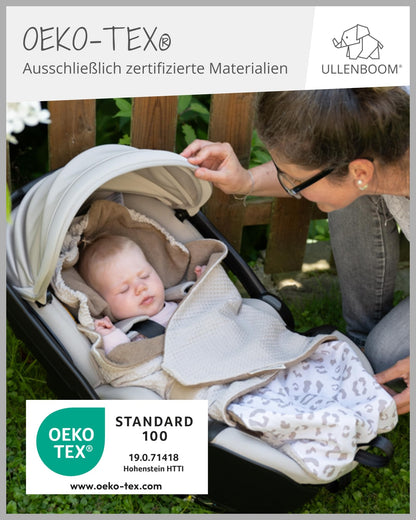 ULLENBOOM Einschlagdecke Babyschale & Kindersitz - Leo