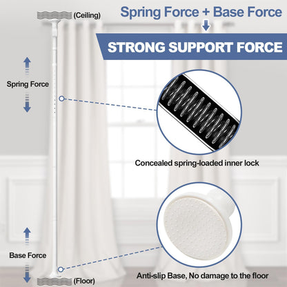 DAKEPOLE Raumteiler Paravent – B 280 x H 317 cm Weiss