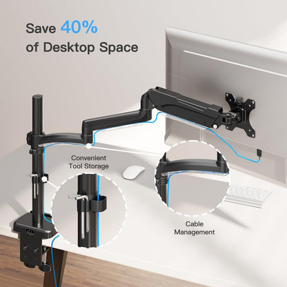 MOUNTUP Monitor Halterung EU6021B, 705 mm Arm für 13-32 Zoll bis 9 kg