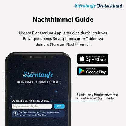 Sterntaufe Deutschland Sterntaufe Set mit Zertifikat und Sternkarte