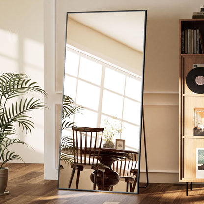 BEAUTYPEAK Ganzkörperspiegel 171x76cm – Stand- & Wandspiegel Schwarz