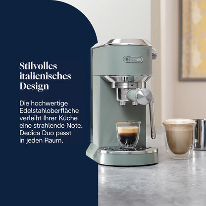 De'Longhi Dedica Duo EC890.GR Siebträgermaschine, Grün