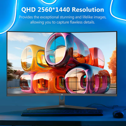 Z-Edge 32 Zoll QHD curved Gaming Monitor - 170Hz 1ms Schwarz