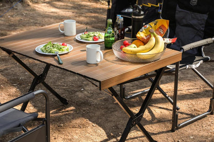 TIMBER RIDGE Campingtisch klappbar, höhenverstellbar, Aluminium