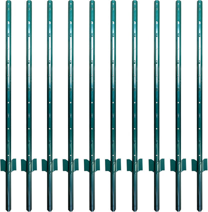 ARIFARO U-Zaunpfosten Kein Graben - 122cm, 10er-Pack