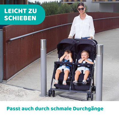 Chicco OHlalà Twin Geschwisterwagen – Kompakt & Ab Geburt