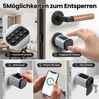 AVATTO Smart Türschloss Fingerabdruck, elektronischer Schliesszylinder