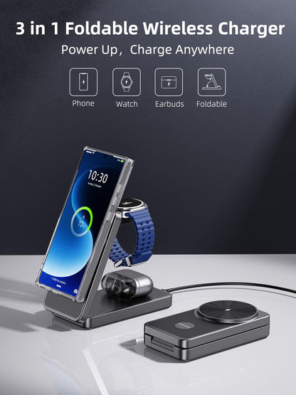 Elecdov 3-in-1 MagSafe Ladestation für Samsung Galaxy S26 Ultra