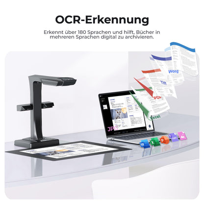 CZUR ET18 Profi Buchscanner A3 - 18 Megapixel Dokumentenscanner